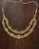 gold and polki multi-layered necklace for women