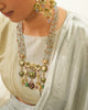 gold polki enamel and multi-gemstone indian necklace for women