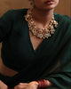 gold polki and pearl kaliganthi necklace for bride