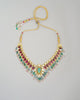 gold polki emerald tourmaline indian wedding necklace