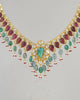 gold polki emerald tourmaline indian wedding necklace