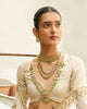 gold polki and pearl indian necklace for women